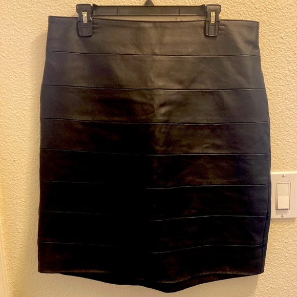 Skirts Black Faux Leather Skirt Poshmark